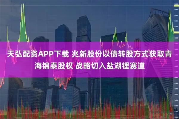 天弘配资APP下载 兆新股份以债转股方式获取青海锦泰股权 战略切入盐湖锂赛道