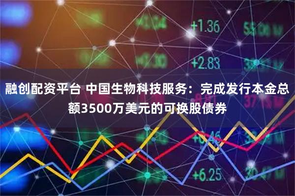 融创配资平台 中国生物科技服务：完成发行本金总额3500万美元的可换股债券