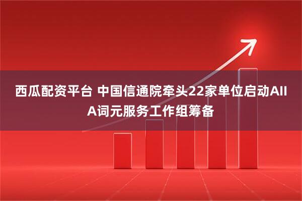 西瓜配资平台 中国信通院牵头22家单位启动AIIA词元服务工作组筹备